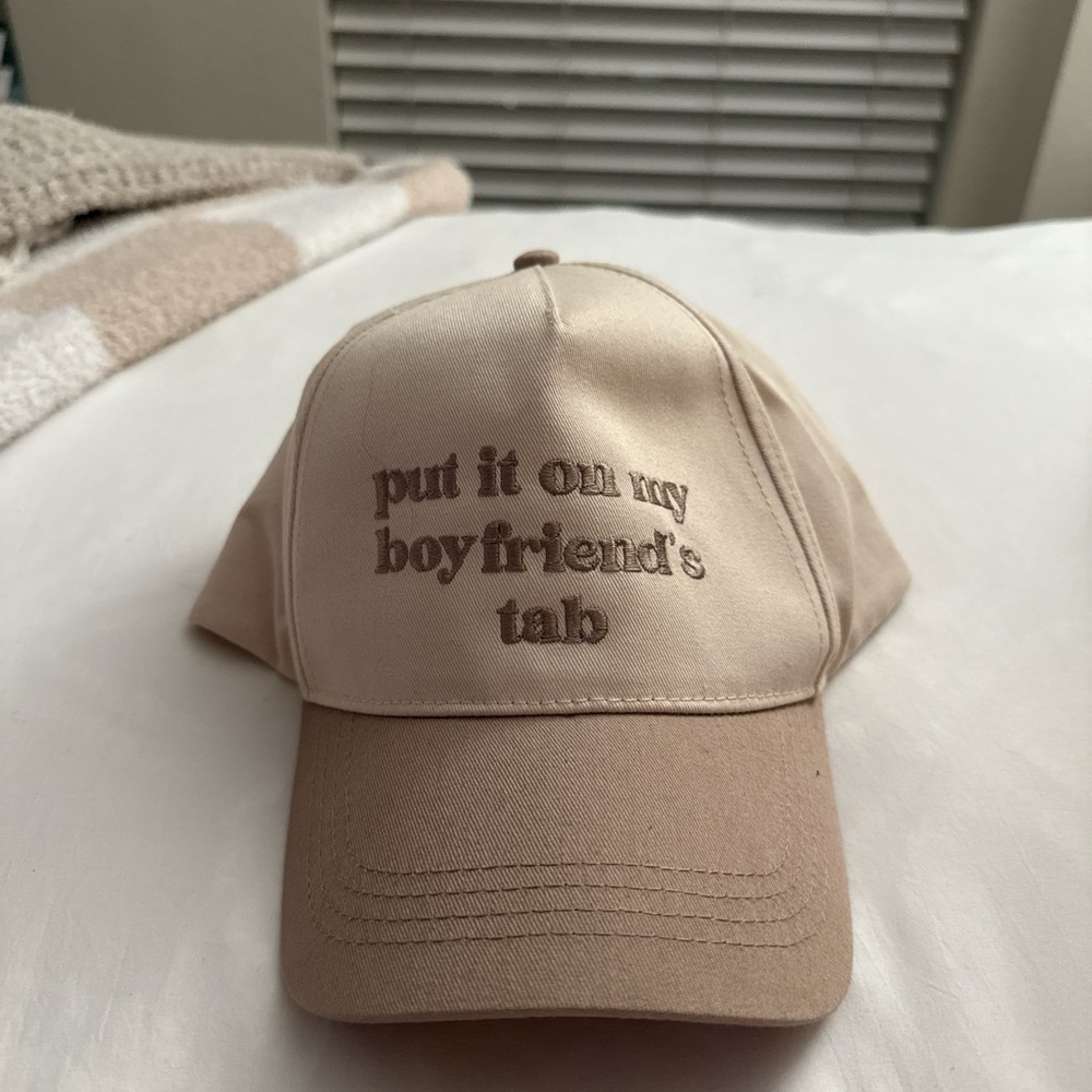 Tilly's Beige Baseball Cap with Embroidered Detail